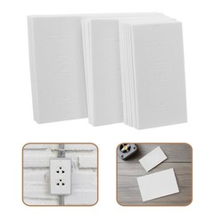 20 Pcs Socket Insulation Pad Double Cover Electrical Outlet Plates