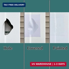 Vinyl Siding Repair Kit 12Pcs 6.3X4.75Inch Self-Adhesive Vinyl Siding Patch PVC