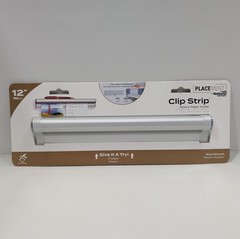 National Hardware N260‑136 12″ Aluminum Clip Strip Note & Paper Holder