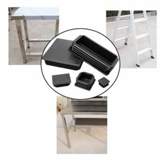 Square Plastic Black Blanking End Caps Rectangular Tube Pipe Inserts Plug Bung
