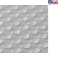 100 Pack Clear Self-Adhesive Rubber Feet 0.25″ Bumpers for Furniture Protection