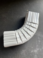 Gutter Elbow 2 x 3″–B White Aluminum Downspout Connector Easy Installation