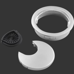 25/50/53/60/80mm Computer Desk Plastic Grommet Table Cable Tidy Wire Hole Cover