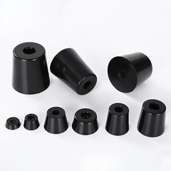 Black Round Rubber Feet Small & Large For Speaker Cabinets Flight Case Amplifier