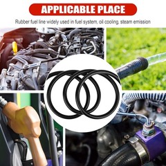 3/8 Inch 10mm ID Fuel Line Hose 10FT NBR Rubber Push Lock High Pressure