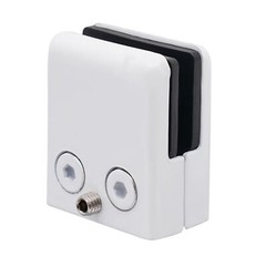 8PCS Adjustable White Stainless Steel Glass Clamps for 8-10mm Glass
