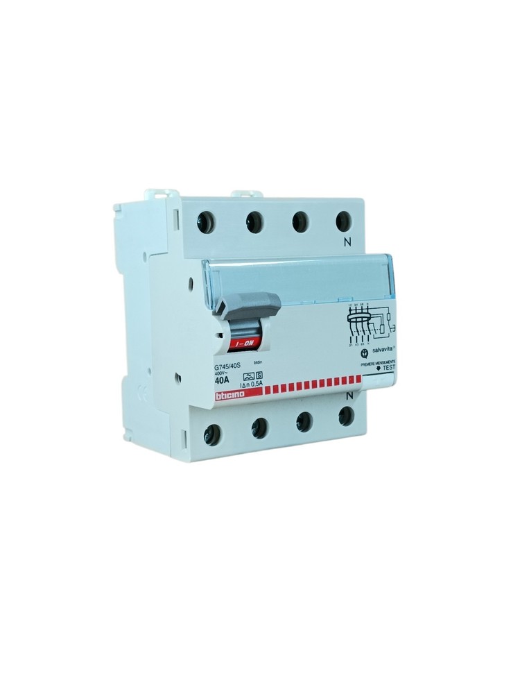 Bticino G745/40S Btdin pure differential ac 4p 40a type as s