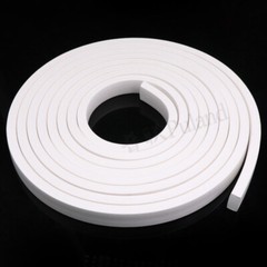 White Silicone Sponge Square Flat Strip Foamed Rubber Seal Gasket 4x4mm~25x30mm