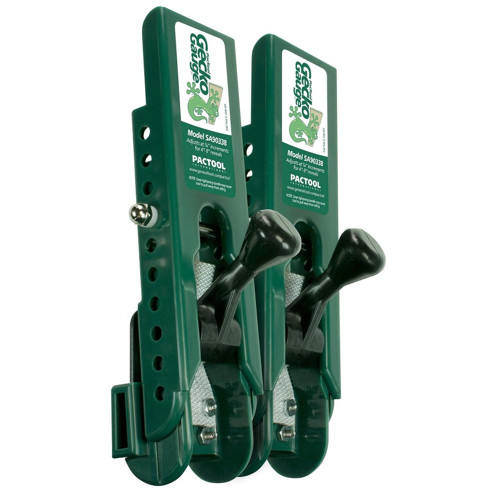 Gecko Gauge 8 in. x 3/8 in. D Plastic LP Siding Tool Green 2 pk