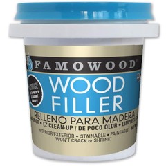 FamoWood 40042126 Latex Wood Filler – 1/4 Pint, Natural