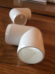 1-1/4″ inch Furniture Grade PVC 90″ ELBOW FITTINGS Made in USA price for ONE