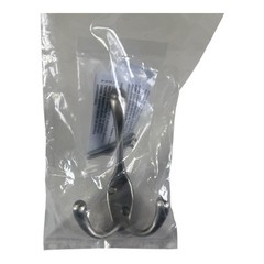 3 Designer Impressions Satin Nickel Heavy Duty Coat & Hat Hook #58005SN NEW