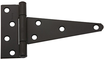 Extra Heavy Gate T-Hinge, Black, 6 In. – N129-155