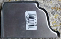 white aluminim k style left gutter end cap 5″ X 3.5″, unused