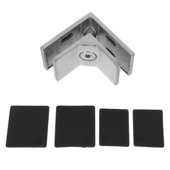 Stainless Steel Glass Railing Spigots 90 Degree Frameless Clamp Bracket for