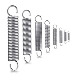 304 Stainless Steel Small Extension Springs Expansion Tension Spring Hook 1mm
