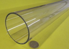 Polycarbonate Round Clear Tube / Tubing 3.0″ OD x 2.75″ ID (3″ x 2 3/4″)-950