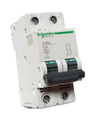 SCHNEIDER AUTOMATIC MAGNETOTHERMAL C60A 4.5KA 2P 10A CURVE C 23864 SWITCH