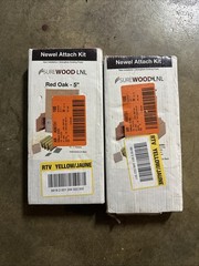 Newel Attach Kit Poplar 5” LNL Building Products Stair Parts 240630