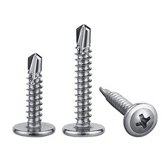Wensilon（300pcs）#8×1/2”for Sheet Metal Self-Tapping Screws #8X1/2″, Silver