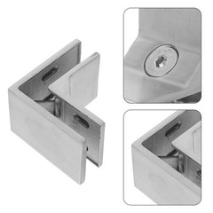 Stainless Steel Glass Railing Spigots 90 Degree Frameless Clamp Bracket for