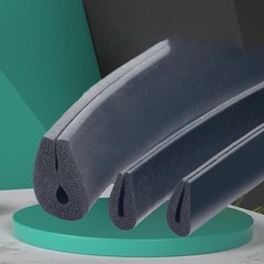 U-Type Rubber Sealing Strip Door Window Edging Seal Strip Flat/Round Bottom