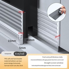 Soundproof and For windproof Window Sealing Strips 4m for Easy Installation