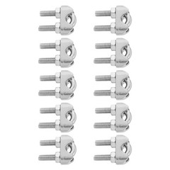 10 Pcs Cable U Clamps U-shaped Wire Rope Stainless Steel Retaining