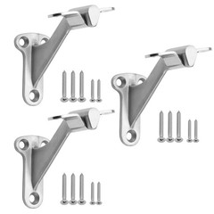 3 PCS 3 Inch 304 Stainless Steel Handrail Stair Brackets Heavy Duty Hardware