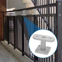 2x Stainless Steel Stairs Holder Stair Railing Modern Straight Handrail Bracket
