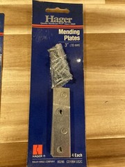 3″ steel mending plates 4 Packs, 16 Plates Hagar 00286 made in USA