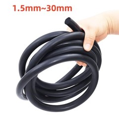 1.5mm~30mm Black EPDM Rubber Foam Sealing Strip Round Bar For Cabinet Door Seal