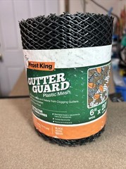 Frost King Gutter Guard 6 inch 20 ft Black Plastic Keep leaves, debris out~New