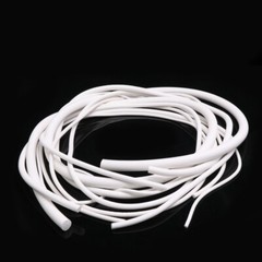 White Silicone Rubber Sponge Strip Foamed Cord Foam Seal Gaskets Dia 1mm-30mm