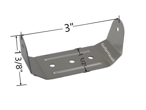 5 – 2′ x 3″ Gutter Downspout Clip White