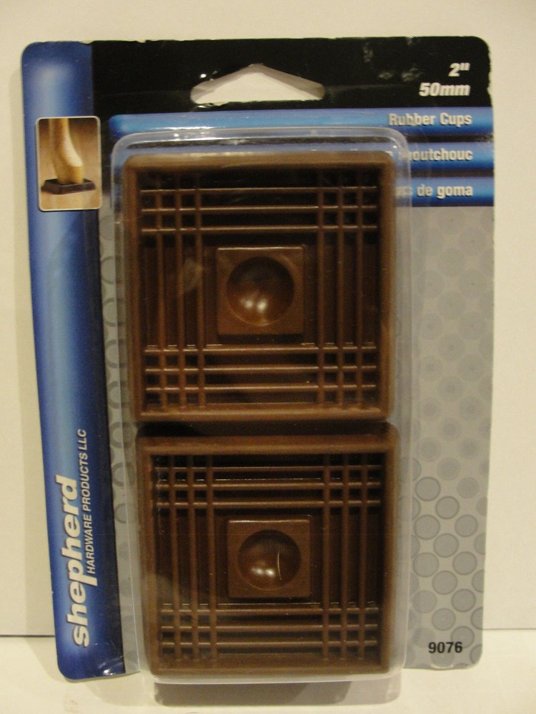 Shepherd Hardware 2″ Brown Rubber Cups 9076