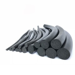 2mm 5 6 7 8 9 10 12 14~20mm Sponge Cord Black Foam EPDM Rubber Gasket Trim Seal