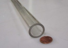 Polycarbonate Round Clear Tube / Tubing 1.00″ x .750″ (1.0″ x 3/4″)-940