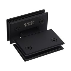 180 Degree Glass Door Hinge for 8-12mm Glass Clamp, Matt Black