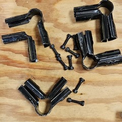Set Of 4 Corner Joint connector Bracket Elbow For Creform Pipe H2 Flexpipe