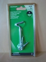 NEW OLD STOCK 1 Set Hillman Brand 4″ Zinc GATE HOOK & EYE Stock# 851484