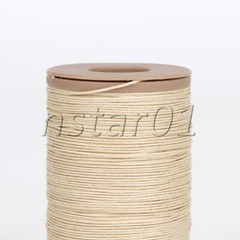 Leather Hand Work Sewing Round Thread Cord 0.55mm Dia 75 Meter Set of 5 Beige