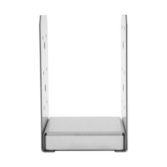 12 PCS Post Anchor Brackets, Adjustable Post Base, U-shaped Post Base, Silver