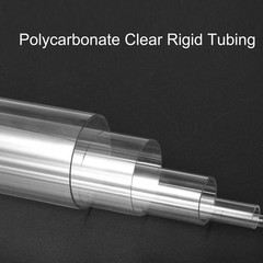Rigid Round Clear Tubing 50mm ID x 52mm OD x 250mm Length Plastic Tube
