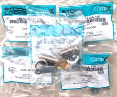 (5) CompX C8075-C413A Cam Lock 1-7/16″ Keyed Alike Bright Nickel USA MADE