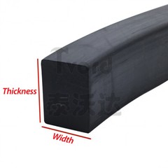 Solid Nitrile NBR Rubber Strip – Width 3mm to 70mm Thicknesses 3mm 4mm~30mm