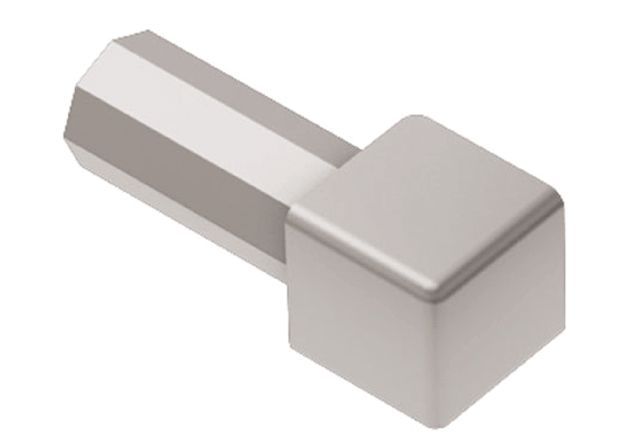 Schluter QUADEC – 3/8″ Inside/Outside Corner – Satin Aluminum – (EV/Q 100 AE)