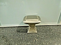 Cabinet Knobs Handles (8), Square, Satin Nickel -P20327C-SN-C
