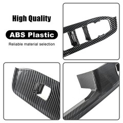 Carbon Fiber Window Lift Switch Panel Cover Compatible with 2022-2026 Chevy S…