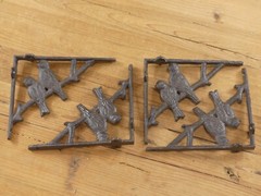 4 Cast Iron Antique Style BIRD Brackets Corbels Garden Braces Shelf Bracket Book